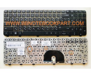 HP Compaq Keyboard คีย์บอร์ด Pavilion DV6-6000 DV6-6100 DV6-6200   ภาษาไทย อังกฤษ